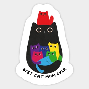 Cat mom 1 Sticker